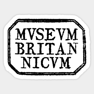 Library Stamp British Museum Eighteenth Century Sticker